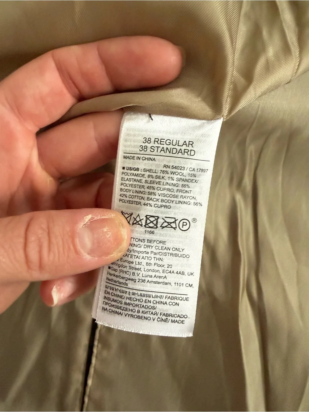 NWT Banana Republic Premium Italy Marzotto Mill Double Breasted Suit Jacket